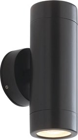 ENDON ST5008BK ODYSSEY Modern Kültéri Fali Lámpa Fekete, Átlátszó GU10 IP44