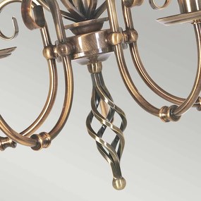 Elstead klasszikus csillár artisan antik sárgaréz elsart5-agd-brass