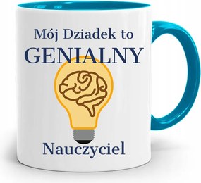 Kék Bögre A Nagypapåm Egy Zseniålis Tanår, fényképes nyomattal