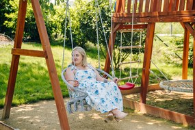 Szürke KOLUMBIA függőfotel állvánnyal