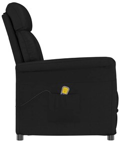 Masszázsszék párnával Fekete 70.5 x 96.5 x 95 cm Műbőr