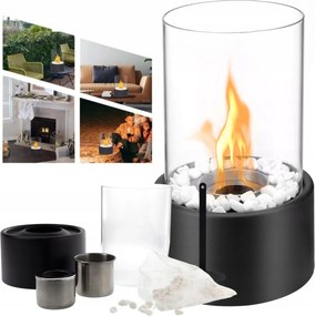 Füstmentes Szabadon Álló Biokandalló Otthonra, Kerti Teraszra Kövekkel