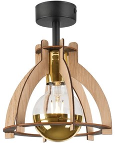 Felületre szerelhető csillár LANDO 1xE27/15W/230V tölgy