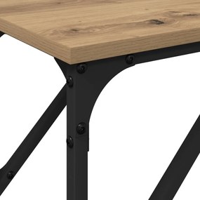 Konzolasztal Tömör tölgy 200x29x75 cm Műszaki fa