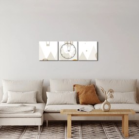 Kép - Repülő léggömbök (órával) (90x30 cm)