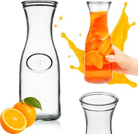 Üveg Kancsó Víz Kancsó Bor Limonádé Italok Gyümölcslevek Tej 750ML 0,75