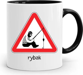 Fekete Bögre Horgásznak Horgász Ajándék fényképes nyomtatással