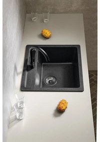 Sapho - Konyhai mosogató 53x50 cm gránit/fekete