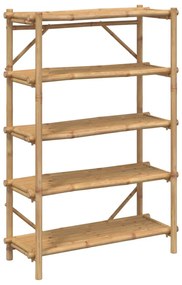 vidaXL 5 szintes bambusz polc 100 x 40 x 150 cm