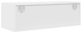 2 db fehér szerelt fa TV-szekrény 80x31x25,5 cm