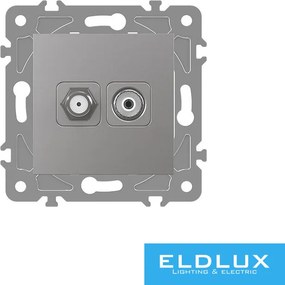 ELDGROUND SAT + TV aljzat (13db) Ezüst