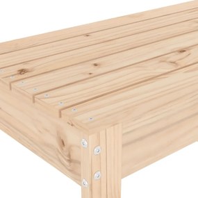 tömör fenyőfa kerti pad 110x38x45 cm