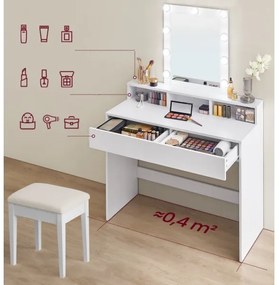 LADA fehér toalettasztal