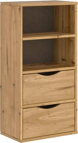 vidaXL ODDA tömörfa fenyőfa fiókos oldalsó szekrény 40x24x79 cm