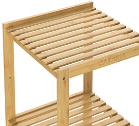 Casaria® Bambusz polc - 140x33x33 cm
