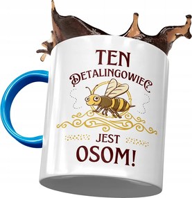 Kék Bögre Kiskereskedőnek Darázs Mintás Fotóval