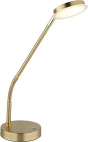 Globo 58504TM - SILVIO érintésvezérlésű, dimmelhető LED asztali lámpa, 6,5W/230V, sárgaréz