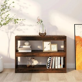 füstös tölgyszínű könyvszekrény/térelválasztó 100 x 30 x 72 cm