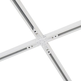 Modern sínrendszer 10 fehér spotlámpával, 1 fázisú - Slimline Uzzy