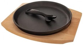 Orion öntöttvas serpenyő vágódeszkával, 22 cm