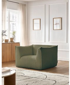 Zöld buklé fotel Giorgia – Bobochic Paris