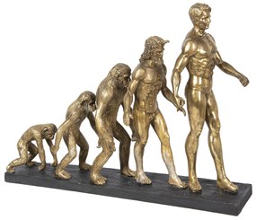 Emberi evolúció dekorációs kisszobor figura 42 cm