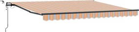 vidaXL Napernyő Anyag tartalmaz Sokszínű 400 × 300 cm Poliészter