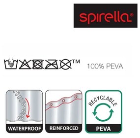 Zuhanyfüggöny 180x200 cm Hashtag – Spirella