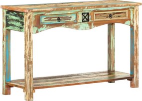 vidaXL tömör újrahasznosított fa tálalóasztal 120 x 40 x 75 cm