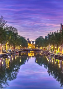 Poszter 29,7x42cm Amszterdami csatorna, Assaf Frank