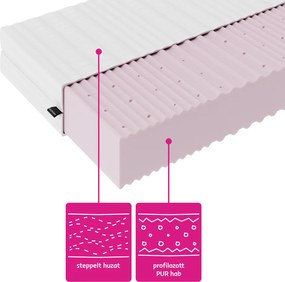 Matrac, habszivacs, 14 cm, 90x200, MAIR