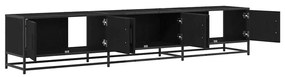 TV szekrény Musta tammi 210 x 35 x 41 cm Faanyag
