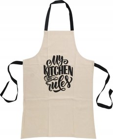 A konyhai kötényem pamut, homokszínű