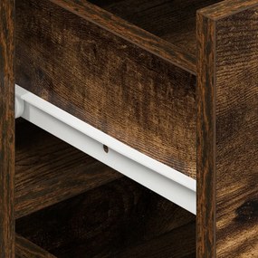 Széfdoboz Füstölt tölgy Szerelt fa 120 x 36 x 69 cm Széfdoboz