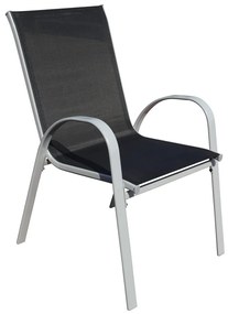 Romero kerti szék, fekete / szürke