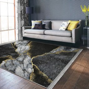 Fekete szőnyeg 160x230 cm – Mila Home