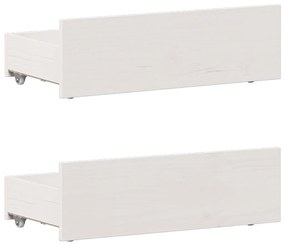 fehér tömör fenyőfa fejtámlás ágykeret matrac nélkül 90x190 cm
