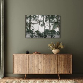 Kép - dzsungel a reggeli ködben (90x60 cm)