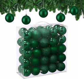 Karåcsonyfa gömbök Relaxdays, 50 db-os szett