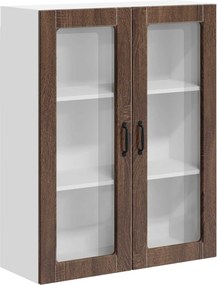 vidaXL Fali konyhaszekrény Barna Tölgy 80 x 31 x 100 cm Faanyag