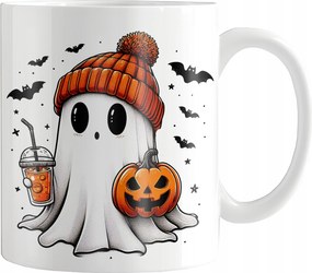 Halloween Nyomott Mintás Bögre Szellem Tök Őszi Ajándék