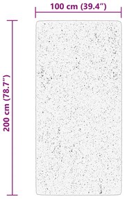 HUARTE fekete rövid szálú puha és mosható szőnyeg 100 x 200 cm