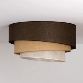 Brilagi - Mennyezeti lámpatest TRIO 3xE27/60W/230V Ø 60 cm barna/bézs/fehér
