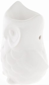 Kerámia Fehér mécsestartó 12x9x7cm