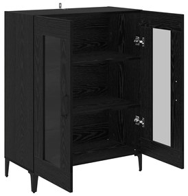 Széf Fekete tölgy 69,5 x 34 x 90 cm Műszaki fa és vas