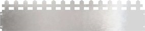 vidaXL Gyepszegélyek 10 pcs Ezüst 103 x 0,05 x 22 cm Rozsdamentes acél