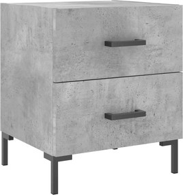 vidaXL betonszürke szerelt fa éjjeliszekrény 40 x 35 x 47,5 cm