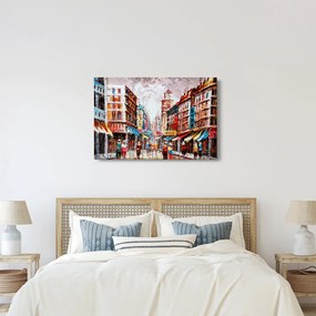 Kép - Hong Kong, olajfestmény (90x60 cm)