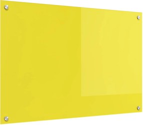 vidaXL Konyhai splashback Sárga 90 x 60 cm edzett üveg