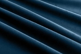 Petrolkék sötételő függöny VELVET 140x270 cm Felfüggesztés: Hullámos sínszalag
